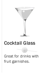 Image of Cocktail Glass for Rose de Mai Cocktail