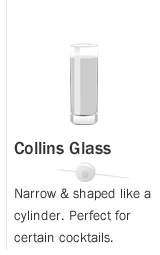 Image of Collins Glass for Pomegranate Soda