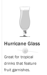Image of Hurricane Glass for Pineapple Gingerale Smoothie